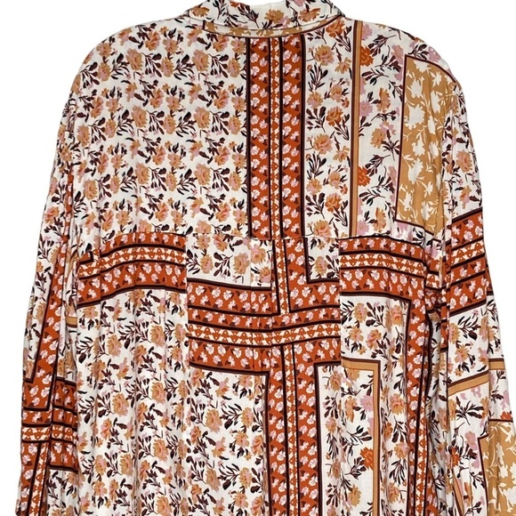 Jen’s Pirate Booty Multi Print Roma Lockhart Tunic Top in Roma Gold Sz S - Picture 5 of 14